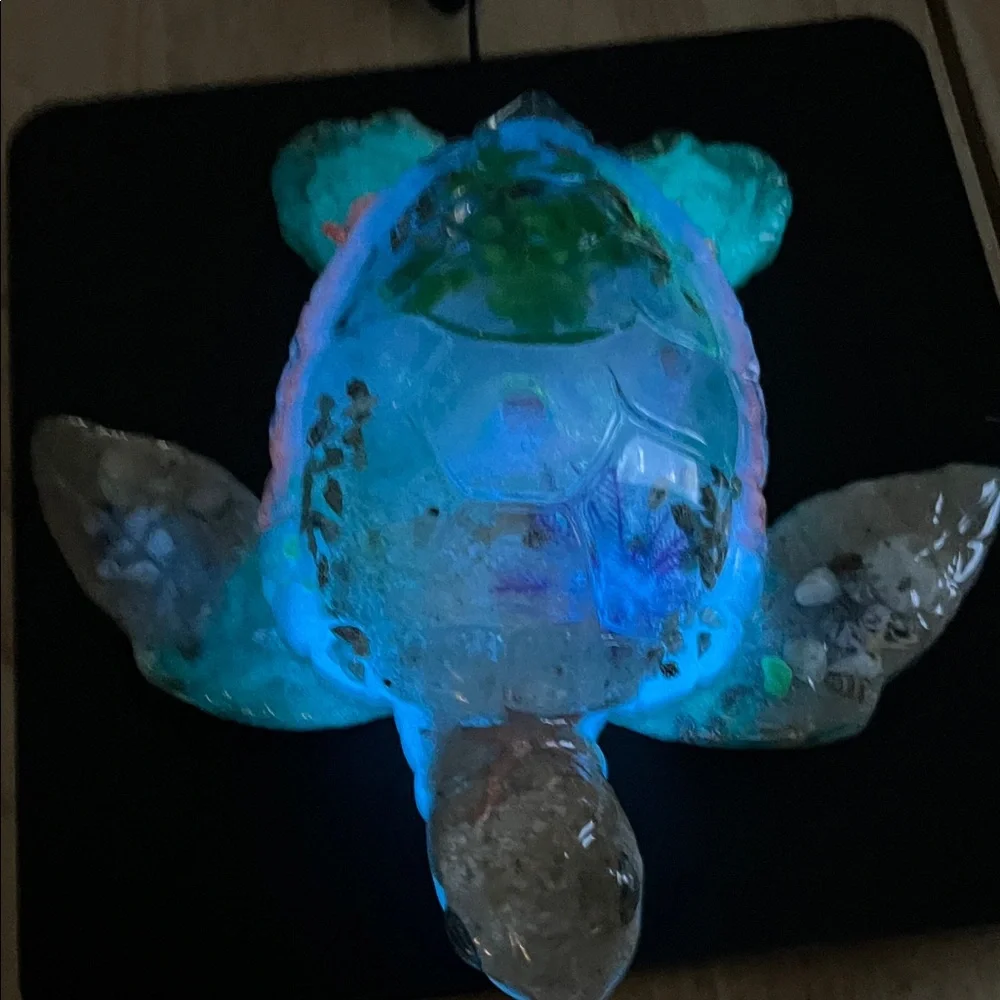 Oceanic Resin Turtle Decor